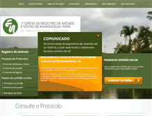 Tablet Screenshot of cartoriofarianeto.com.br
